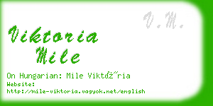 viktoria mile business card